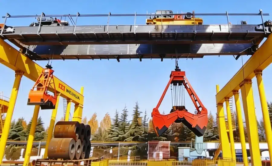 Case Study | Custom Grab Bucket Overhead Crane for Bulk Material Handling Project in the Middle East