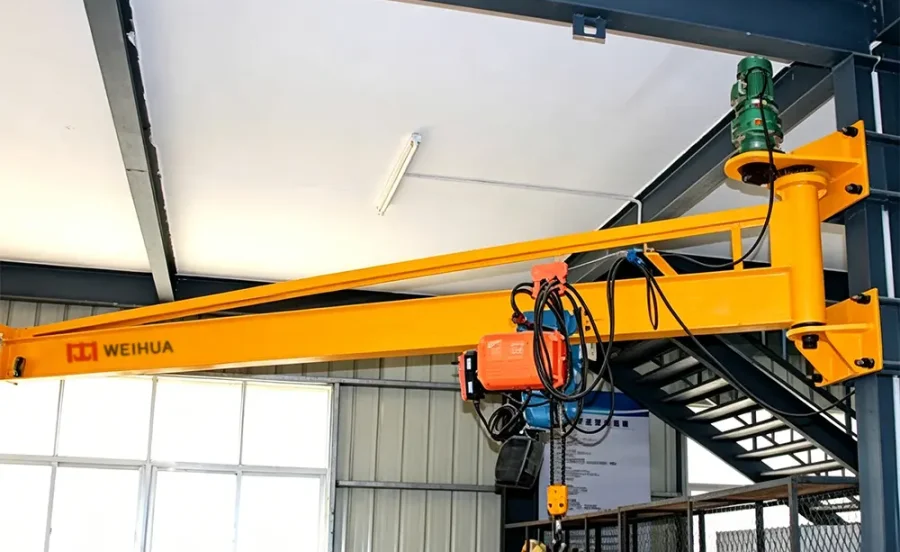 Case Study | 5-Ton Pillar Jib Crane for Automotive Welding Workshop in Kazakhstan