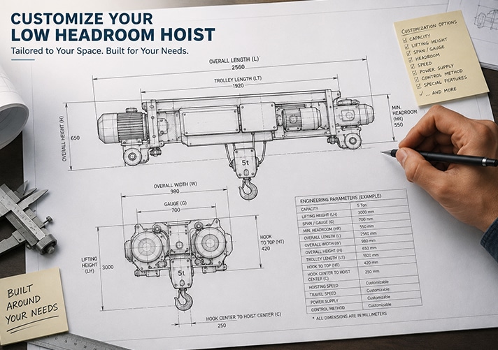 Low Headroom Hoist