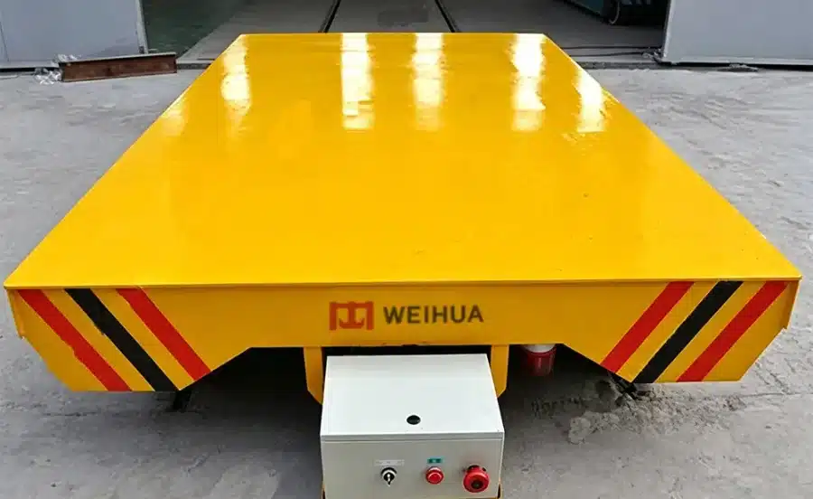 Case Study | 50-Ton Low-Voltage Rail Transfer Cart for Steel Billet Handling in Kazakhstan
