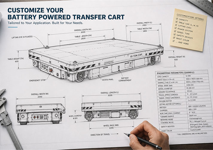 Battery Powered Transfer Cart