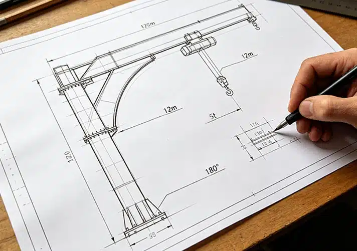 Articulating Jib Crane customization