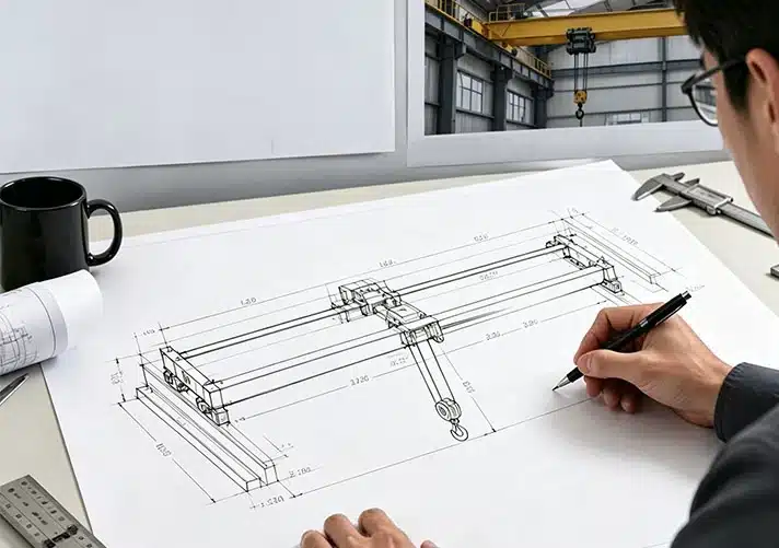 Top Running Overhead Crane design