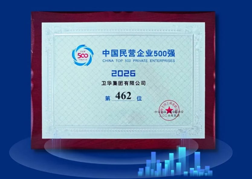 Weihua Group Ranks 462nd Among China’s Top 500 Private Enterprises